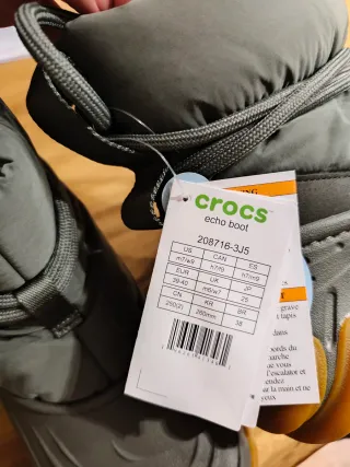 Botas Crocs Echo Talla 40 Verde Oliva