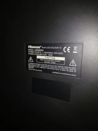 Televisión Hisense Negra y TDT