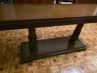 Mesa de comedor plegable de madera