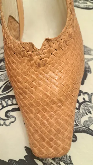 Zapatos tacón Casino Descanso mujer rafia trenzada