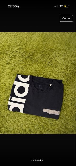 Camiseta Adidas Logo Grande Negra