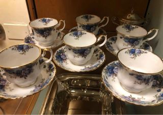 Royal Albert Tazza e Sottotazza Blu Rose