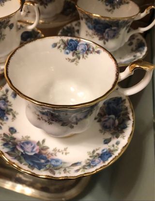 Royal Albert Tazza e Sottotazza Blu Rose