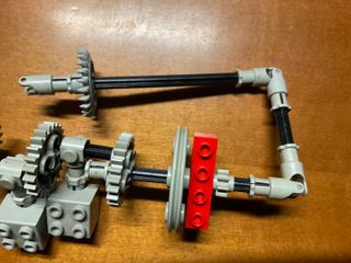 LEGO set rotelle, ingranaggi e pulegge vintage '70