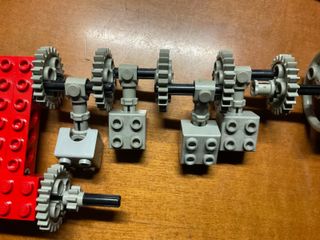 LEGO set rotelle, ingranaggi e pulegge vintage '70