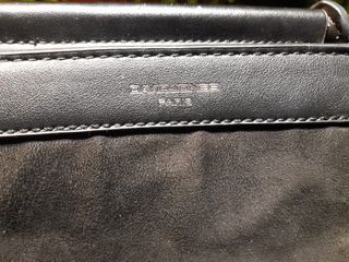 Borsa a mano color nero a 3 scomparti