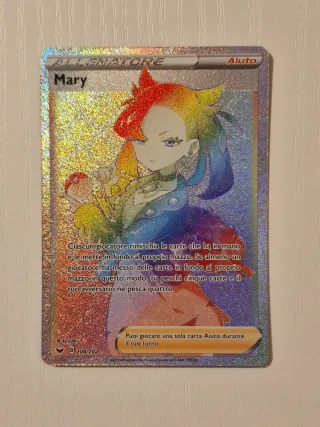 Carta Pokemon "Mary"/RAINBOW RARE 208/202 ITA🇮🇹