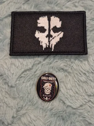 Velcro Patch Call of Duty Ghost Skull Pin Pack