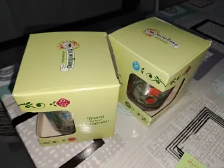 Set 2 Tazze Vetro Mulino Bianco