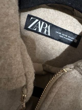 Chaqueta Zara Beige Mujer Talla M