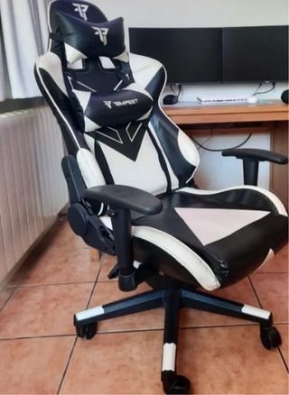 Silla Gaming Negra y Blanca