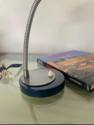Lámpara escritorio vintage azul flexo