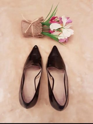 Zapatos negros tacón talla 38