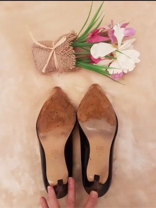 Zapatos negros tacón talla 38