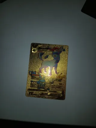 Carta Pokémon Glaceon Dorada