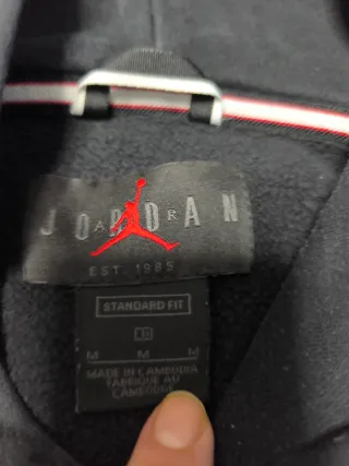 Sudadera Jordan Negra con Logo