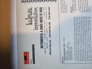 Vinilo Kalpana Improvisations India