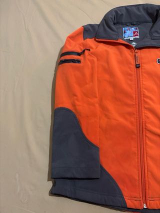 Chaqueta Antártica Neopreno Naranja/Gris