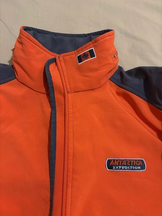 Chaqueta Antártica Neopreno Naranja/Gris