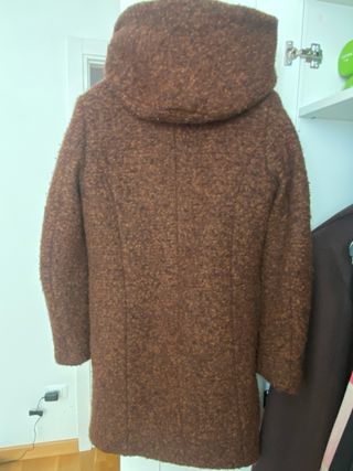 Cappotto con cappuccio marrone taglia M