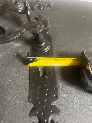 Manillas hierro forjado antiguas con bocallave