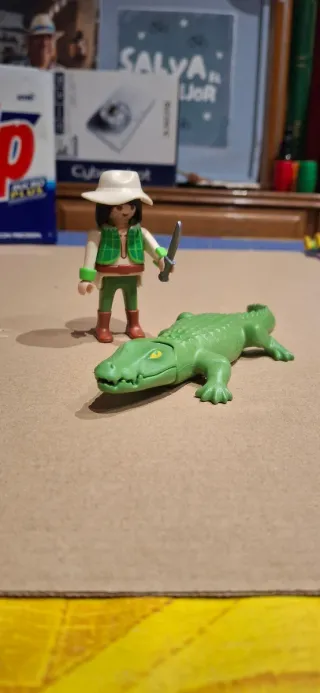 Playmobil 3088 Explorador con Cocodrilo