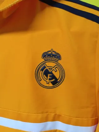Chaqueta Real Madrid Adidas Naranja y Azul