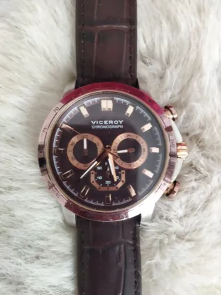 Reloj Viceroy Cronógrafo Marrón y Dorado