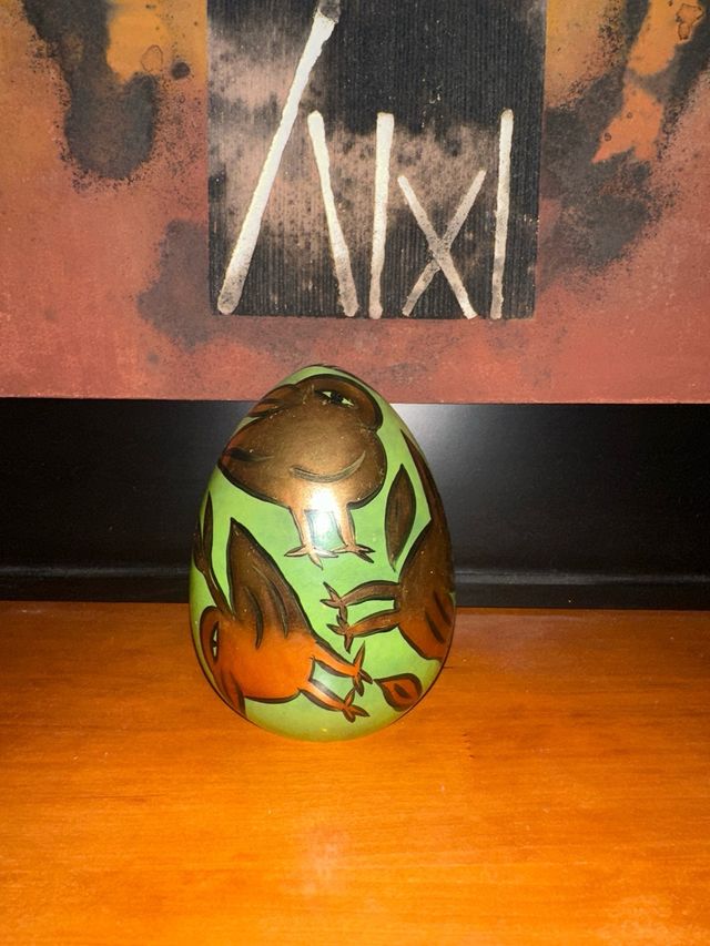 Huevo Kosta Boda Decorado Pájaros