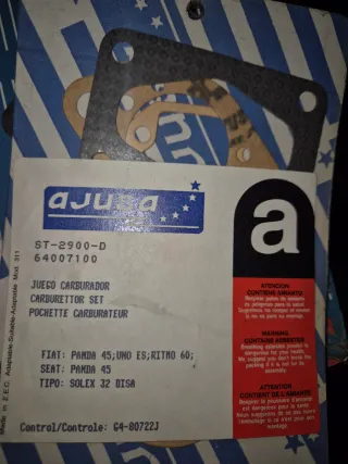 Kit Reparación Carburadores Ajusa weber y solex