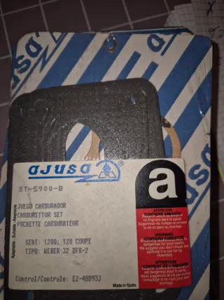 Kit Reparación Carburadores Ajusa weber y solex