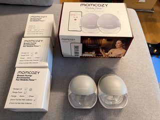 Momcozy M9 Sacaleches Doble Manos libres + extras