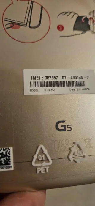 LG G5 Smartphone Oro/Plata 5g