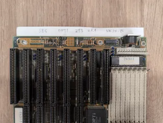 Placa base 386 Opti 283 v1.1 80386SX-25Mhz