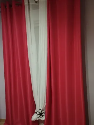 Cortinas rosa fucsia