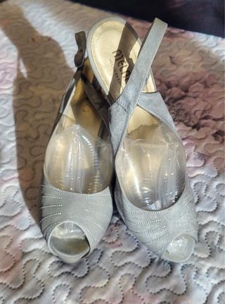 Zapatos de fiesta Melanie plateados