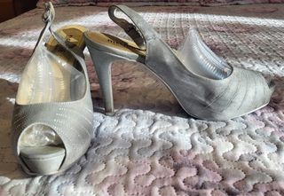 Zapatos de fiesta Melanie plateados