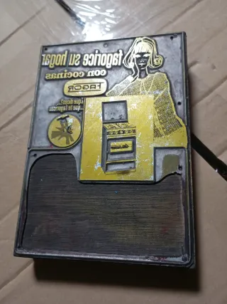 Placa Litografía Imprenta Cocinas Fagor