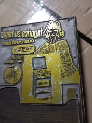 Placa Litografía Imprenta Cocinas Fagor