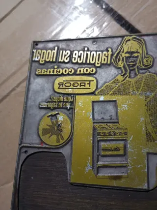 Placa Litografía Imprenta Cocinas Fagor