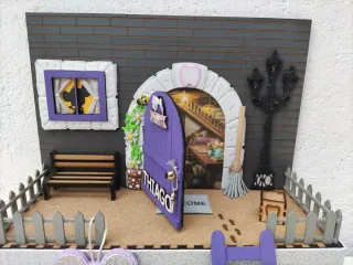 Casita Ratón Pérez Puerta Decorada