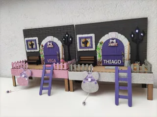 Casita Ratón Pérez Puerta Decorada