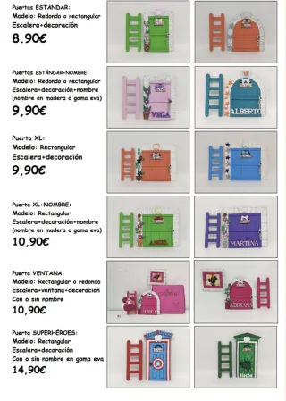 Casita Ratón Pérez Puerta Decorada