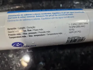 Filtros de Carbón Postfiltro Coco