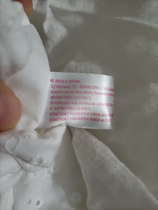 Vestido ceremonia Paola Reina 45-50 cm + patucos