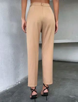 SHEIN - Pantalones de vestir beige