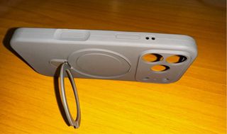 Funda Gris iPhone 17 Pro con Anillo de soporte