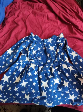 Vestido niña estrellas azul