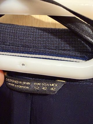 Traje Massimo Dutti Azul Hombre