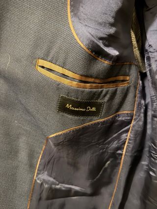Traje Massimo Dutti Azul Hombre